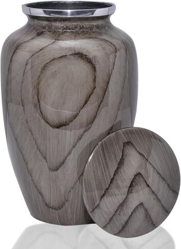 BOLD & DIVINE Wood Grain Keepsake Urn | Mini Urns Set of 4 with Premium Velvet Box & Individual Bags in Saudi Arabia