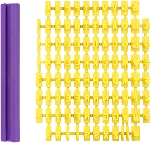 93pcs Letter Stamps for Clay - Pottery Stamps for Clay with Double Uppercase Alphabet, Cookie Stamps Letters & Fondant Stamps with Special Symbols for Cake Baking DIY Embosser Mold and Pottery Craft in Saudi Arabia
