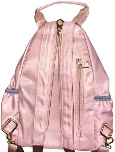 Generic Waterproof Double Shoulder Strapped Zipper Crossbody Backpack, Women's Fashionable Small Casual Outdoor Travel Backpack (Black) in Saudi Arabia