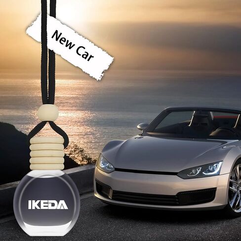 Ikeda Car Air Freshener: Hanging Car Smell Air Freshener | 10ml Hanging Car Perfume | Long Lasting Fragrance | Strong Scents Diffuser for Auto Home (New Car|Circular) in Kuwait