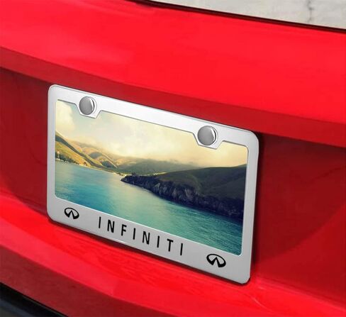 2 Pcs Fit US Car Lincoln License Plate Frame, Applicable to Standard US Premium Aluminum Alloy License Plate Cover, Accessories Included in Saudi Arabia