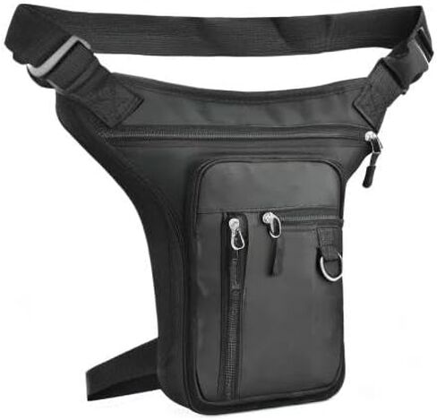 Drop Leg Bag for Men Military Tactical Thigh Pack Pouch Multifunctional Tactical Package Outdoor Hiking Thigh Bag 2-Black in Saudi Arabia