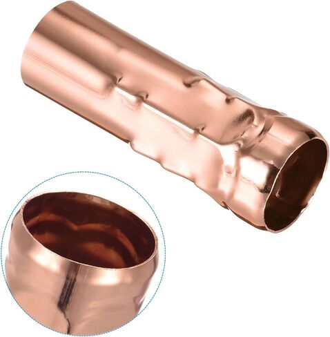 uxcell Candle Shape Socket Covers Sleeves 3 Inch Tall Iron Candelabra Base for E14 Chandelier, Rose Gold Pack of 10 in Saudi Arabia