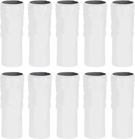 uxcell Candle Shape Socket Covers Sleeves 3 Inch Tall Iron Candelabra Base for E14 Chandelier, Rose Gold Pack of 10 in Saudi Arabia