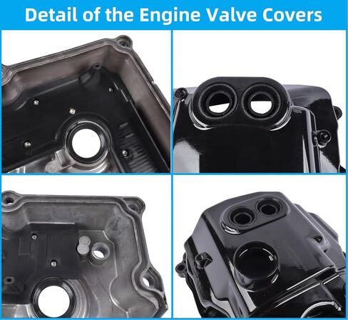 أغطية صمامات المحرك من الألومنيوم الأيسر والأيمن مع استبدال الحشية لسيارة Ford F-150 3.5L V6 2013-2016 Expedition Transit-150 250 350 استبدال # DL3Z6582C DL3Z-6582-C BL3Z6582H BL3Z-6582-H Vahaha in Kuwait