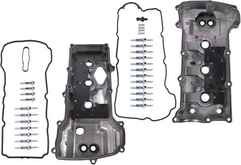 أغطية صمامات المحرك من الألومنيوم الأيسر والأيمن مع استبدال الحشية لسيارة Ford F-150 3.5L V6 2013-2016 Expedition Transit-150 250 350 استبدال # DL3Z6582C DL3Z-6582-C BL3Z6582H BL3Z-6582-H Vahaha in Kuwait