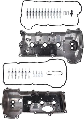 أغطية صمامات المحرك من الألومنيوم الأيسر والأيمن مع استبدال الحشية لسيارة Ford F-150 3.5L V6 2013-2016 Expedition Transit-150 250 350 استبدال # DL3Z6582C DL3Z-6582-C BL3Z6582H BL3Z-6582-H Vahaha in Kuwait