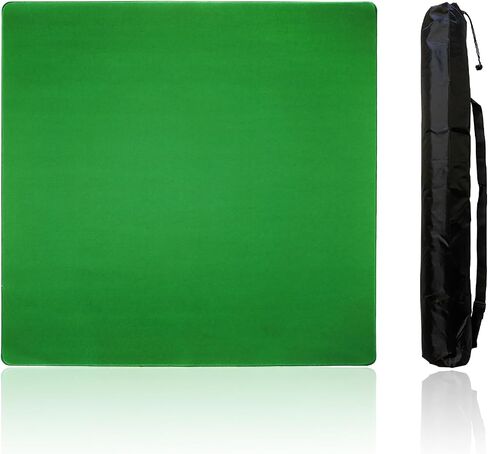 Mahjong Mat,Mahjong Table Mat with Black Carrying Bag,Rubber Anti Slip Game Mat and Noise Reducing Table Cover for Mahjong,Dominoes,Poker,Card,Board Games Table Mat (Blue, 31.5 Inches) in Saudi Arabia