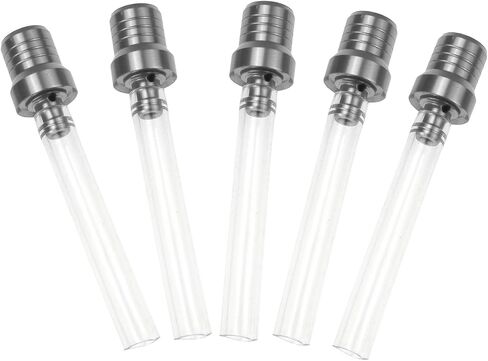5 Pcs Gas Cap Vent Tube Motorcycle Vent Hose Two-Way Breathing Tube Hose Cap Fuel Tank Breather Pipe for Honda XR, ATVs, Pit Dirt Bike(Silver) in Saudi Arabia
