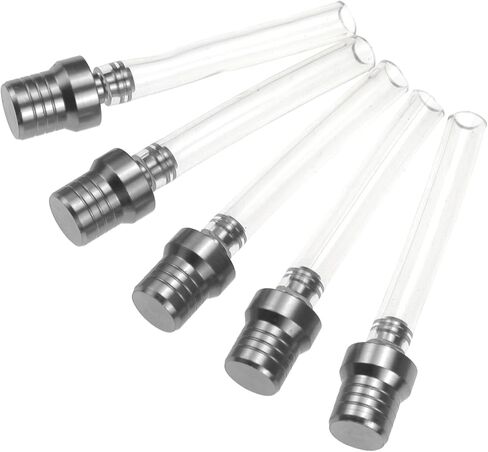 5 Pcs Gas Cap Vent Tube Motorcycle Vent Hose Two-Way Breathing Tube Hose Cap Fuel Tank Breather Pipe for Honda XR, ATVs, Pit Dirt Bike(Silver) in Saudi Arabia