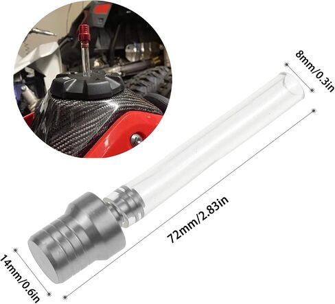 5 Pcs Gas Cap Vent Tube Motorcycle Vent Hose Two-Way Breathing Tube Hose Cap Fuel Tank Breather Pipe for Honda XR, ATVs, Pit Dirt Bike(Silver) in Saudi Arabia