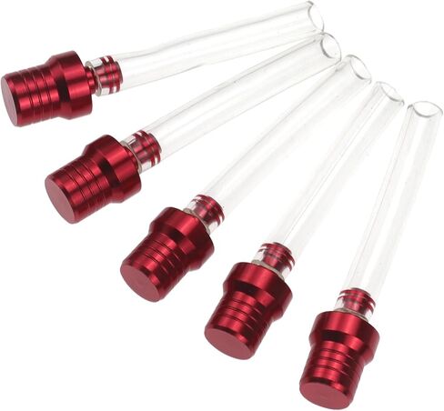 5 Pcs Gas Cap Vent Tube Motorcycle Vent Hose Two-Way Breathing Tube Hose Cap Fuel Tank Breather Pipe for Honda XR, ATVs, Pit Dirt Bike(Silver) in Saudi Arabia