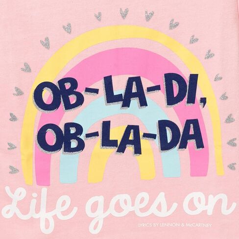 Lyrics by Lennon and McCartney Toddler Boy Girl 3 Pack T-Shirts White/Blue Yellow 4T in Kuwait