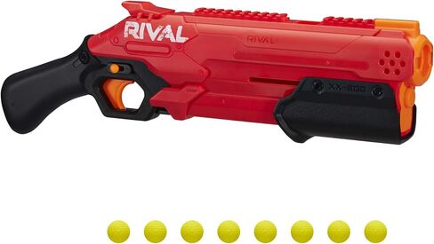 Nerf Rival Takedown XX-800 Blaster - Pump Action, Breech-Load, 8-Round Capacity, 90 FPS, 8 Official Rival Rounds - Team Red in Saudi Arabia
