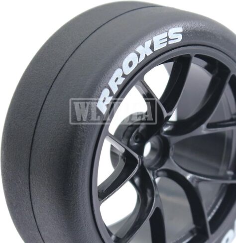 1/10 RC Drift Wheels Y-type Hard Plastic Wheel Hub 12mm Hex 65mm Rubber Tires Compatible for 1/10 On-Road RC Drift Drifting Car Traxxas HSP Tamiya Kyosho Himoto HPI Redcat(4PCS) in Kuwait