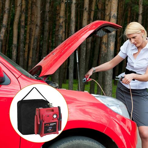 Homakover 1680D Carrying Case with Adjustable Strap for Jump-N-Carry Starter Models JNC1224/ JNC770R/ JNC660, Black, Case Only in Saudi Arabia