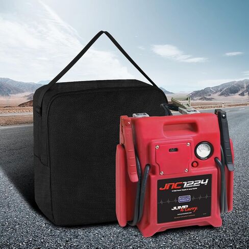 Homakover 1680D Carrying Case with Adjustable Strap for Jump-N-Carry Starter Models JNC1224/ JNC770R/ JNC660, Black, Case Only in Saudi Arabia