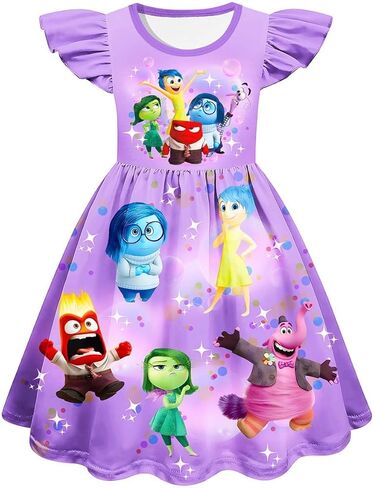 Toddler Girls Fashion Dresses Kids Graphic Dress Princess Outfit Party Birthday Gift in Saudi Arabia