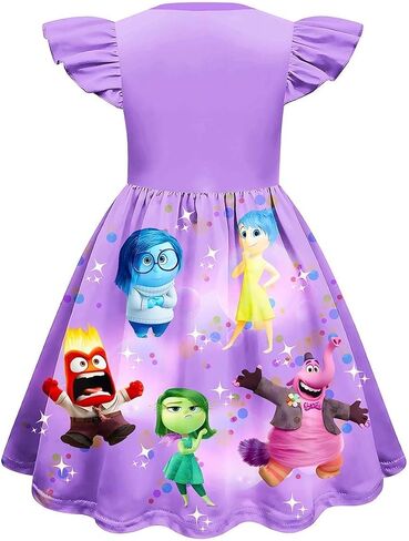 Toddler Girls Fashion Dresses Kids Graphic Dress Princess Outfit Party Birthday Gift in Saudi Arabia