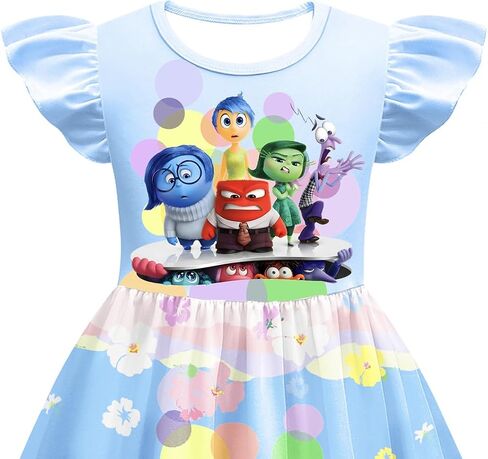 Toddler Girls Fashion Dresses Kids Graphic Dress Princess Outfit Party Birthday Gift in Saudi Arabia
