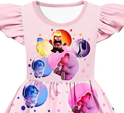 Toddler Girls Fashion Dresses Kids Graphic Dress Princess Outfit Party Birthday Gift in Saudi Arabia