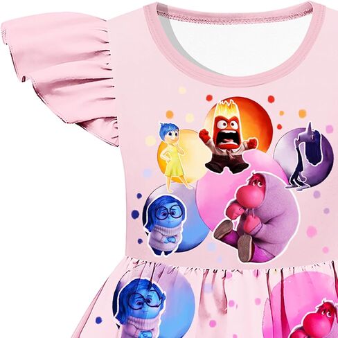 Toddler Girls Fashion Dresses Kids Graphic Dress Princess Outfit Party Birthday Gift in Saudi Arabia
