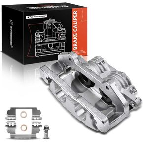 A-Premium Disc Brake Caliper Assembly with Bracket Compatible with Cadillac Models - CTS 2003-2008, STS 2005-2008 - Front Driver or Passenger Side