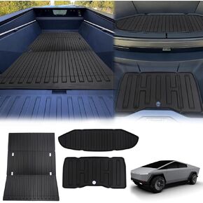Truck Bed Mat Compatible with 2024 Tacoma Accessories,All Weather 5FT Vehicle Bed Mat,TPE Heavy Guard Odorless Anti-Slip Mats