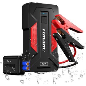 FOWAWU 4000A Car Jump Starter(9.0L Gas,7.0L Diesel),12V Car Battery Jump Starter,Battery Jumper Starter Portable with USB/LED Light