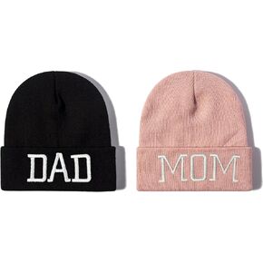Mr Mrs Grandpa Grandma Dad Mom Hubby Wifey Beanie Hats