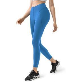 LASLULU V-High Waist Workout Leggings for Women 26" Tummy Control Buttery Soft Compression Leggings Yoga Workout Pants