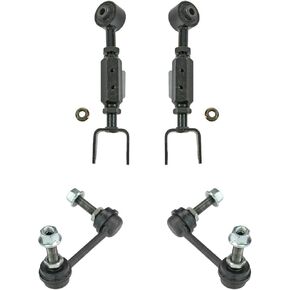 TRQ Rear Suspension Kit Control Arm Sway Bar Stabilizer Link Compatible with 2002-2006 Honda CR-V