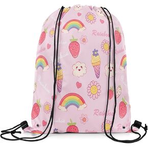 Castle Fairy Dirt Bike Drawstring Gym Bag,Cool Motorcross Foldable Waterproof Drawstring Backpack,Extreme Sports Draw String Back Bag for Shopping,Swimming,Beach