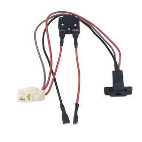 12V Powered Wheel Wire Harness Battery Wire Connector with 15A Fuse,12 Volt Battery Harness for Kid Trax Battery Connector Replacement Part Ride Toy Truck SUV Battery Adapter Harness(3 Pin)