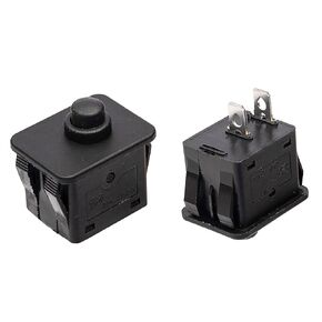 weelye 2 Pcs Plunger Type Kids Electric Ride On Car Motorcycle Foot Switch 2Pin, Automatic Reset for Children Powered Ride On Toys Replacement Parts