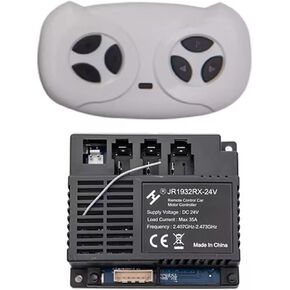 JR1932RX-24V Kids Powered Ride on car 2.4G Bluetooth Remote Control and Receiver Kit Controller Control Box Accessories for Children Electric Ride On Car Replacement Parts