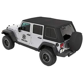 Bestop 5486317 Trektop Pro for Jeep Wrangler JK 4-Door in Black Twill