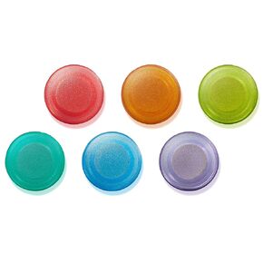 MessageStor Round Magnets for Dry Erase Board, Glass White Board, Bulletin Board, Refrigerator - Rare Earth Neodymium Magnet, Assorted (6 Pack)