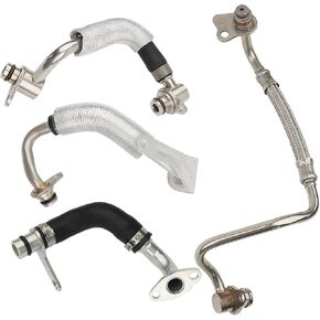 Turbocharger Coolant Line Kit Compatible with BMW 1 2 3 4 5 Series F10 F22 F20 F30 X1 X3 X4 X5 X6 Z4 Replace 11538663516 11538663517 11428626652 11428626653
