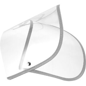 Ash Tray Shield for Rain Raincoat Window Rain Poncho Hat Face Protection Shield Clear Rain Jacket Rain Poncho Hood Brim Transparent Cap Brim Miss Replaceable Plastic