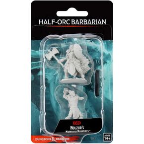 D&D Nolzur's Marvelous Miniatures - Female Half-Orc Barbarian | WizKids Unpainted Dungeons & Dragons Minis
