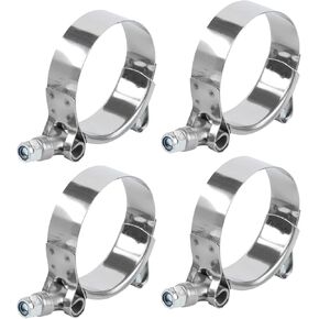 4 Pack 1.42'' - 1.73'' / 36mm-44mm T-bolt Bose Clamps, Stainless Steel Heavy Duty T-bolt Clamp, Turbo Intake Clamp