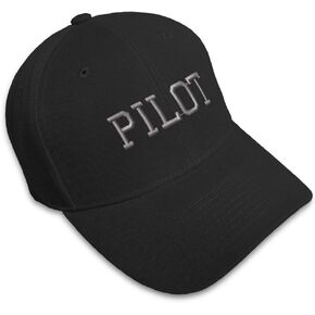 Baseball Cap Silver Letters Pilot Embroidery Military Hats for Men & Women