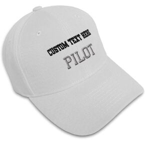 Baseball Cap Silver Letters Pilot Embroidery Military Hats for Men & Women