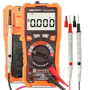 Digital Multimeter Voltage Tester T-RMS 6000 Counts Auto Ranging Ohm Amp Volt Meter,Measure 1000V DC/AC Current Voltage Resistance Capacitance Continuity Temperature Hz NCV Multimetro Tester