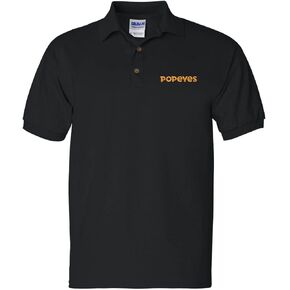 ALLNTRENDS Popeyes Men's Polo T Shirt Embroidered Food Shirt