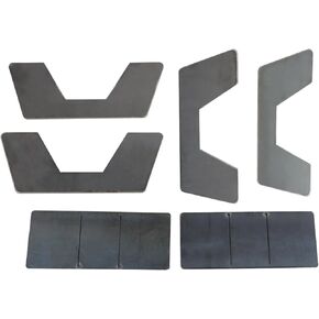 labwork Universal Mini Rear Frame C Notch Kit Weld-on Square Under Bed Notch 6 Pieces