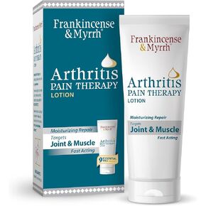 FRANKINCENSE & MYRRH Arthritis Pain Therapy Lotion – Pain Relief Cream and Hydrating Skin Repair, Net Weight 3 Ounces - 1 Pack