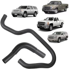 Engine Upper & Lower Radiator Coolant Hose, Coolant Water Pipe Compatible With Chevy GMC Cadillac Vehicle Silverado Escalade Avalanche Suburban Sierra Yukon 2007-2014 Replace# 22827731 22827735