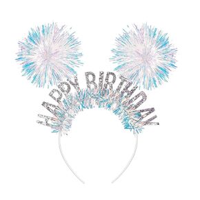 CUBACO Pom Pom Headband Birthday Headband For Women Hair Loop Cosplay Crazy Hair Day Accessories For Girls Birthday Gifts For Women Pink Accessories (Pink)